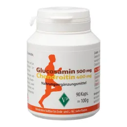 Glucosamina 500 mg + condroitina 400 mg cápsulas, 90 piezas