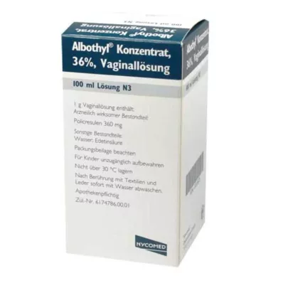 ALBOTHYL Solución vaginal concentrada al 36%, 100 ml