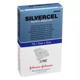 SILVERCEL Apósito de hidroalginato 5x5 cm, 10 uds