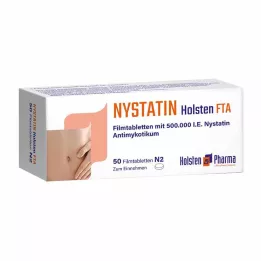 NYSTATIN Holsten comprimidos recubiertos con película, 50 uds