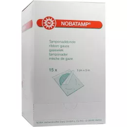 NOBATAMP-Vendaje de taponamiento estéril 1 cm x 5 m, 15 uds
