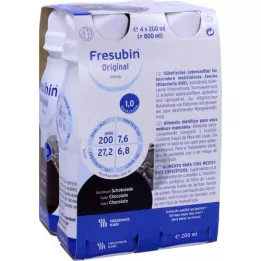 FRESUBIN ORIGINAL DRINK Botella para beber de chocolate, 4x200 ml