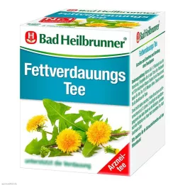 BAD HEILBRUNNER Bolsas de filtro de té para la digestión de grasas, 8 x 1,8 g
