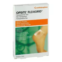 OPSITE Flexigrid transp. apósito para heridas 6x7 cm estéril, 5 uds