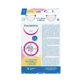 PROVIDE Botella de bebida de Anana de Bebida de Xtra, 4x200 ml