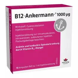 B12 ANKERMANN Ampollas de 1000 mg, 10X1 ml