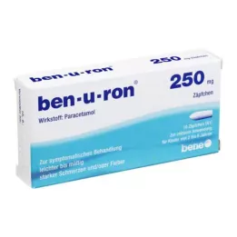 BEN-U-RON Supositorios de 250 mg, 10 uds