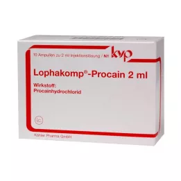 LOPHAKOMP Solución inyectable de procaína de 2 ml, 10 x 2 ml