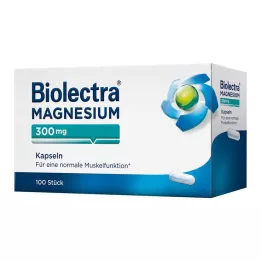 BIOLECTRA Cápsulas de magnesio de 300 mg, 100 uds