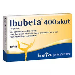 IBUBETA 400 comprimidos recubiertos con película agudos, 10 uds