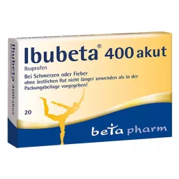IBUBETA 400 comprimidos recubiertos con película agudos, 20 uds