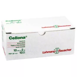 CELLONA Vendas de yeso 10 cm x 2 m, 10 uds