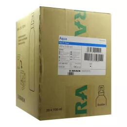 AQUA Solución de enjuague B.Braun Ecolav, 20 x 100 ml