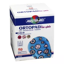 ORTOPAD Parches de oclusión ocular medianos para niñas, 50 uds