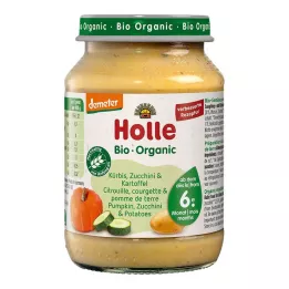 HOLLE Calabacín y calabaza con patatas, 190 g
