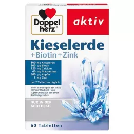 DOPPELHERZ Tabletas de sílice, biotina y zinc, 60 uds