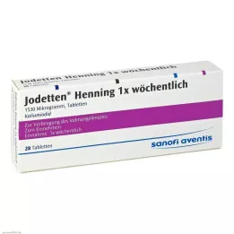 JODETTEN Henning 1x comprimidos semanales, 28 uds
