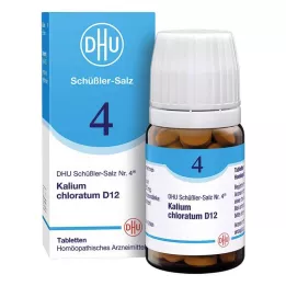 BIOCHEMIE DHU 4 Kalium chloratum D 12 tabletas, 80 uds