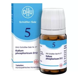 BIOCHEMIE DHU 5 Kalium phosphoricum D 12 comprimidos, 80 uds