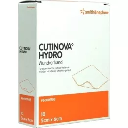 CUTINOVA Hydro 5x6 cm de herida adhesiva, 10 pz