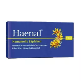 HAENAL Supositorios de hamamelis, 10 uds