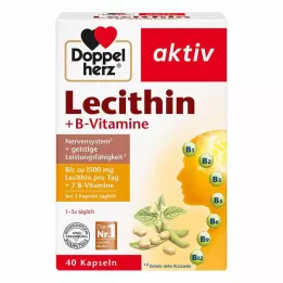 DOPPELHERZ Cápsulas de lecitina y vitaminas B, 40 uds