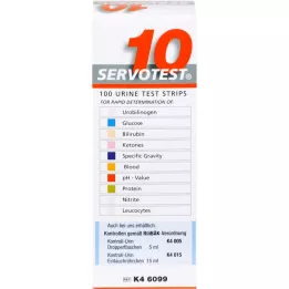 SERVO 10 tiras de prueba, 100 pz