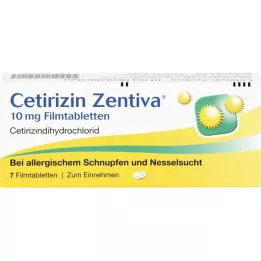 CETIRIZIN Zentiva 10 mg comprimidos recubiertos con película, 7 uds