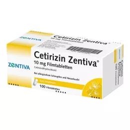 CETIRIZIN Zentiva 10 mg comprimidos recubiertos con película, 100 uds