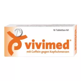 VIVIMED Comprimidos con cafeína contra el dolor de cabeza, 10 uds