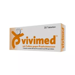 VIVIMED Comprimidos con cafeína contra el dolor de cabeza, 20 uds