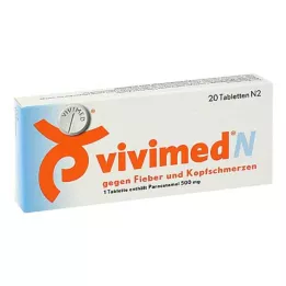 VIVIMED N contra la fiebre y el dolor de cabeza, comprimidos, 20 uds