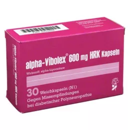 ALPHA VIBOLEX 600 mg HRK cápsulas blandas, 30 uds