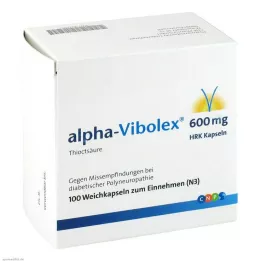 ALPHA VIBOLEX 600 mg HRK cápsulas blandas, 100 uds