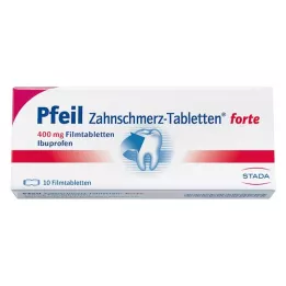 PFEIL Pastillas para el dolor de muelas forte, comprimidos recubiertos con película, 10 uds