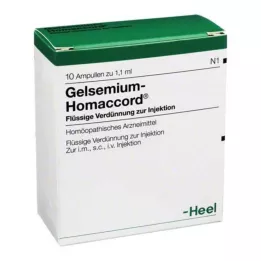 GELSEMIUM HOMACCORD Ampoules, 10 pz
