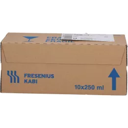 GLUCOSTERIL Solución de infusión de botella de vidrio al 5%, 10x250 ml