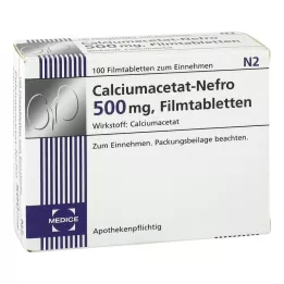 CALCIUMACETAT NEFRO Comprimidos recubiertos con película de 500 mg, 100 uds