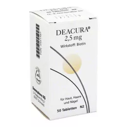 DEACURA 2.5 mg de tabletas, 50 horas