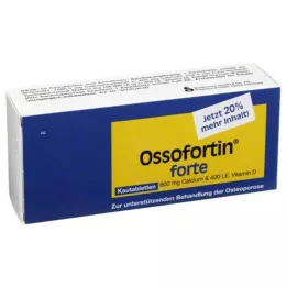 OSSOFORTIN comprimidos masticables forte, 60 uds
