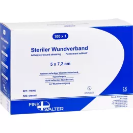 WUNDVERBAND estéril 5x7,2 cm, 100 uds