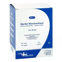 WUNDVERBAND estéril 8x10 cm, 50 uds