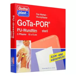 GOTA-POR PU Wundfilm 10x6 cm Pavimento estéril, 5 pz