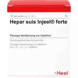 HEPAR SUIS AMPOULAS FORTE DELEEL, 10 pz