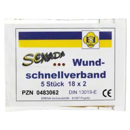 Apósito para heridas rápidas Senada 2x18 cm, 5 piezas