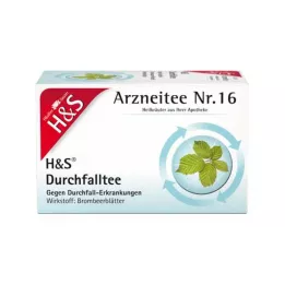 H&amp;S Bolsas de filtro de té para diarrea, 20 x 1,5 g