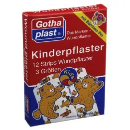 GOTHAPLAST Tiras de yeso para niños, 12 uds