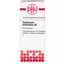 CARBONEUM SULFURATUM C 6 Glóbulos, 10 g