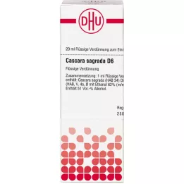 CASCARA SAGRADA D 6 Dilución, 20 ml
