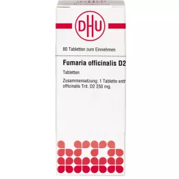 FUMARIA OFFICINALIS D 2 tabletas, 80 pz